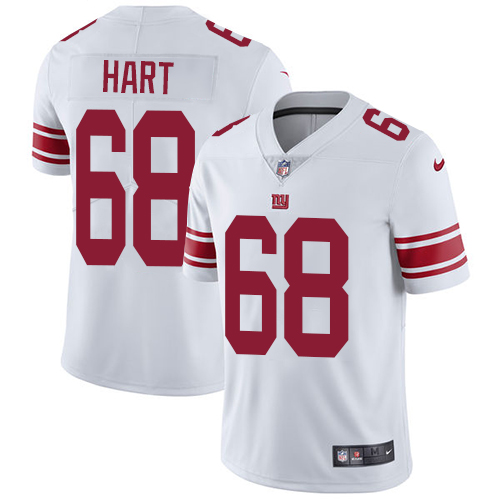 Men's Nike New York Giants #68 Bobby Hart White Vapor Untouchable Limited Player NFL Jersey