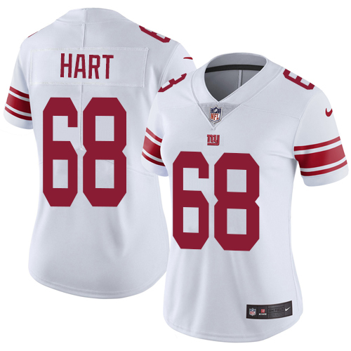Women's Nike New York Giants #68 Bobby Hart White Vapor Untouchable Limited Player NFL Jersey