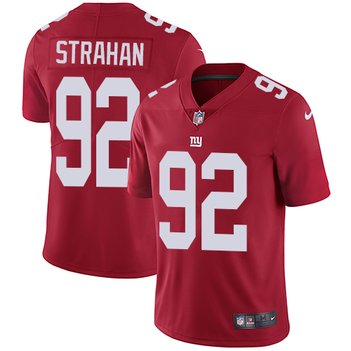 Youth Nike New York Giants #92 Michael Strahan Red Alternate Vapor Untouchable Elite Player NFL Jersey