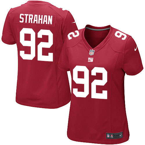 Women's Nike New York Giants #92 Michael Strahan Game Red Alternate NFL Jersey
