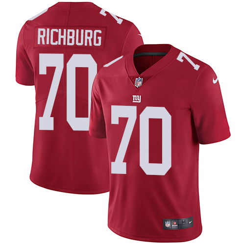 Youth Nike New York Giants #70 Weston Richburg Red Alternate Vapor Untouchable Elite Player NFL Jersey
