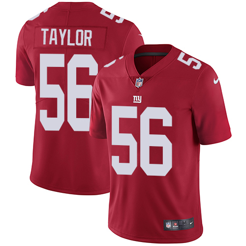 Men's Nike New York Giants #56 Lawrence Taylor Red Alternate Vapor Untouchable Limited Player NFL Jersey