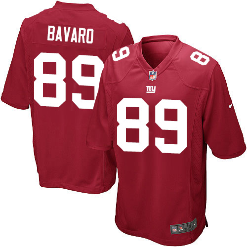 Men's Nike New York Giants #89 Mark Bavaro Game Red Alternate NFL Jersey