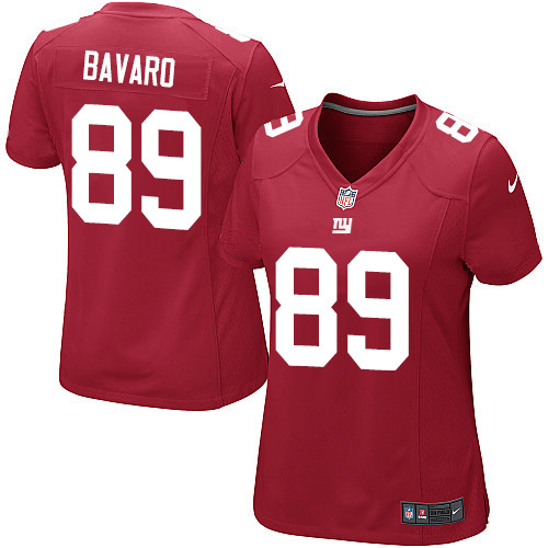 Women's Nike New York Giants #89 Mark Bavaro Game Red Alternate NFL Jersey