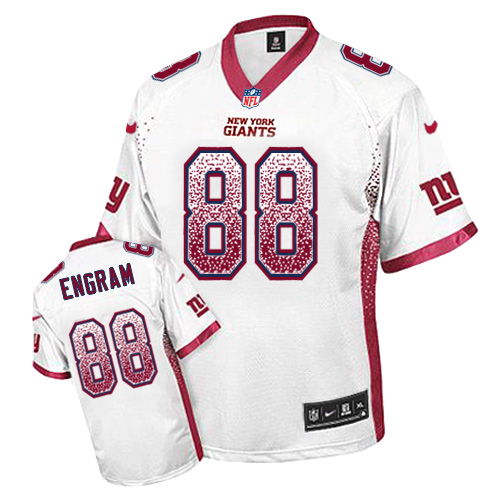 Men's Nike New York Giants #88 Evan Engram Elite White Drift Fashion NFL Jersey