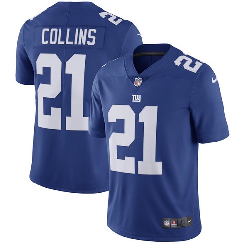 Men's Nike New York Giants #21 Landon Collins Royal Blue Team Color Vapor Untouchable Limited Player NFL Jersey
