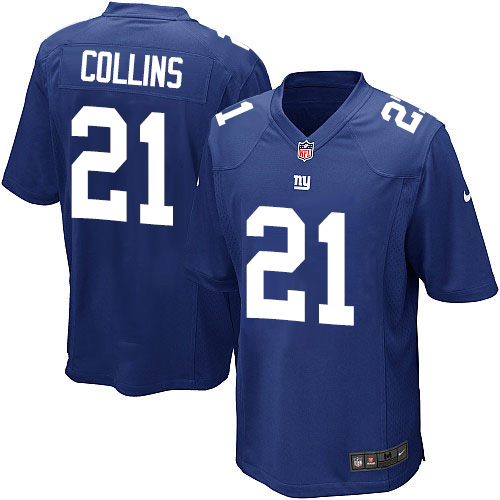 Men's Nike New York Giants #21 Landon Collins Game Royal Blue Team Color NFL Jersey