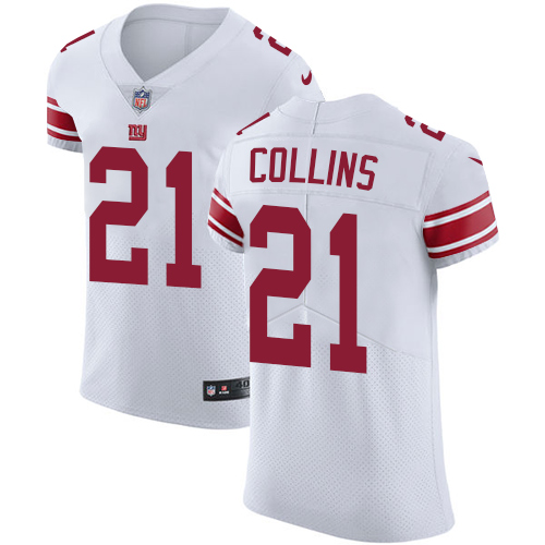 Men's Nike New York Giants #21 Landon Collins White Vapor Untouchable Elite Player NFL Jersey