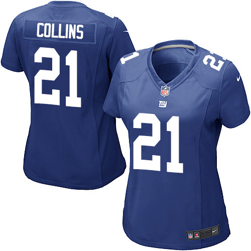 Women's Nike New York Giants #21 Landon Collins Game Royal Blue Team Color NFL Jersey