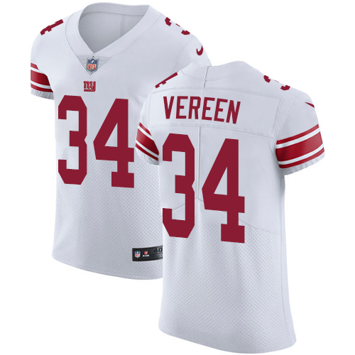 Men's Nike New York Giants #34 Shane Vereen White Vapor Untouchable Elite Player NFL Jersey