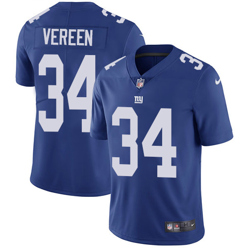 Youth Nike New York Giants #34 Shane Vereen Royal Blue Team Color Vapor Untouchable Elite Player NFL Jersey