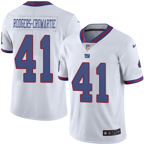 Men's Nike New York Giants #41 Dominique Rodgers-Cromartie Limited White Rush Vapor Untouchable NFL Jersey