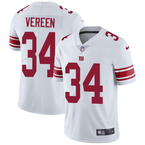Youth Nike New York Giants #34 Shane Vereen White Vapor Untouchable Elite Player NFL Jersey