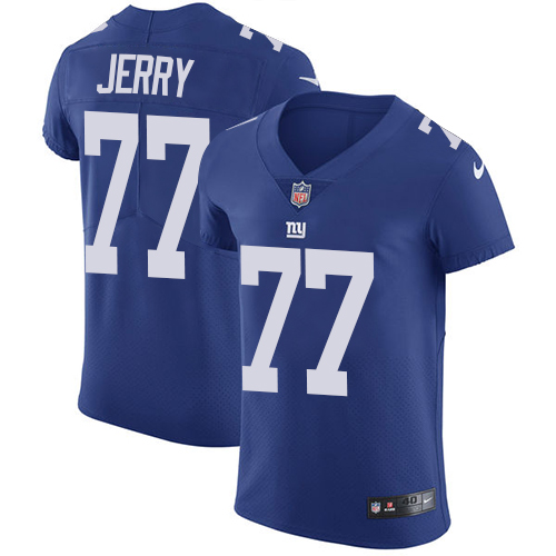 Men's Nike New York Giants #77 John Jerry Royal Blue Team Color Vapor Untouchable Elite Player NFL Jersey