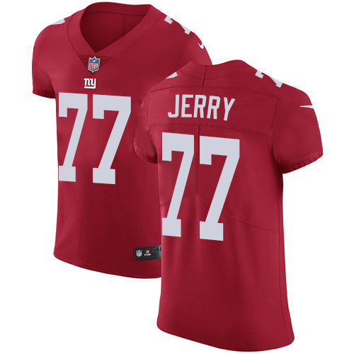 Men's Nike New York Giants #77 John Jerry Red Alternate Vapor Untouchable Elite Player NFL Jersey