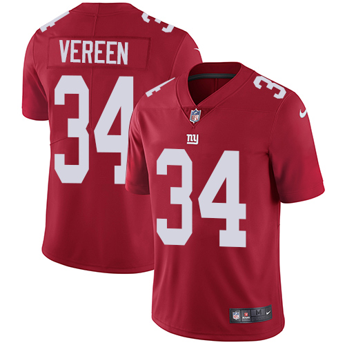 Youth Nike New York Giants #34 Shane Vereen Red Alternate Vapor Untouchable Elite Player NFL Jersey