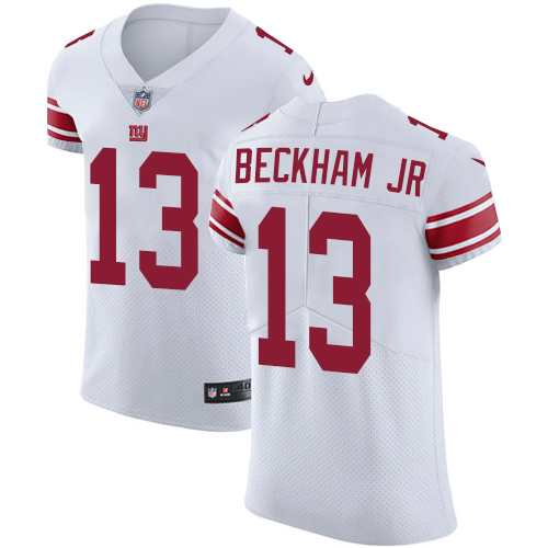 Men's Nike New York Giants #13 Odell Beckham Jr White Vapor Untouchable Elite Player NFL Jersey