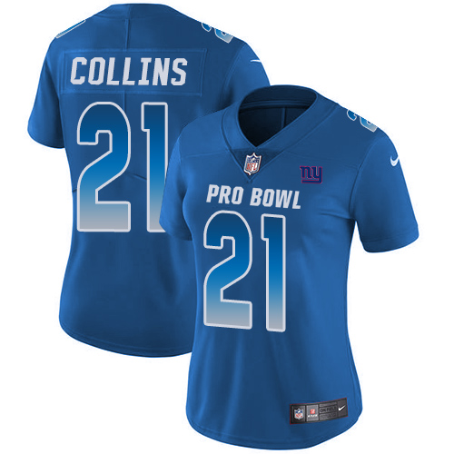 Women's Nike New York Giants #21 Landon Collins Limited Royal Blue 2018 Pro Bowl NFL Jersey