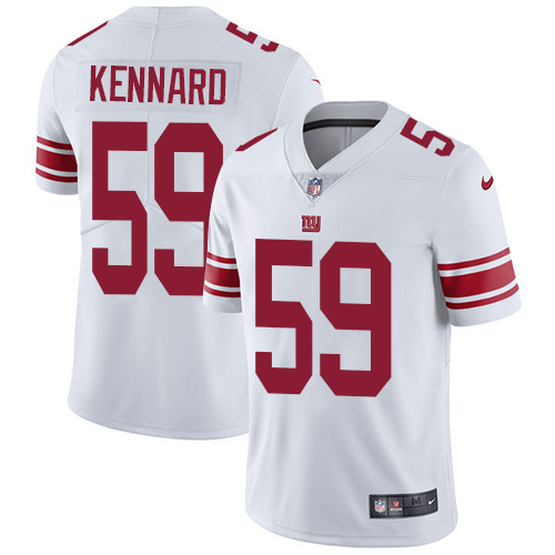 Men's Nike New York Giants #59 Devon Kennard White Vapor Untouchable Limited Player NFL Jersey