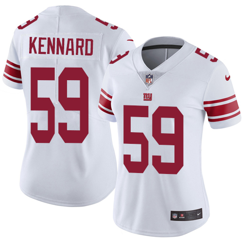 Women's Nike New York Giants #59 Devon Kennard White Vapor Untouchable Elite Player NFL Jersey