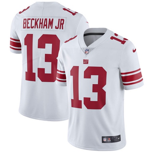 Youth Nike New York Giants #13 Odell Beckham Jr White Vapor Untouchable Limited Player NFL Jersey