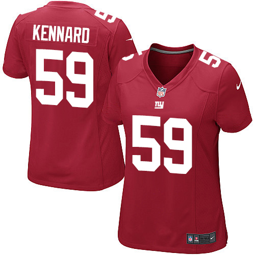 Women's Nike New York Giants #59 Devon Kennard Game Red Alternate NFL Jersey
