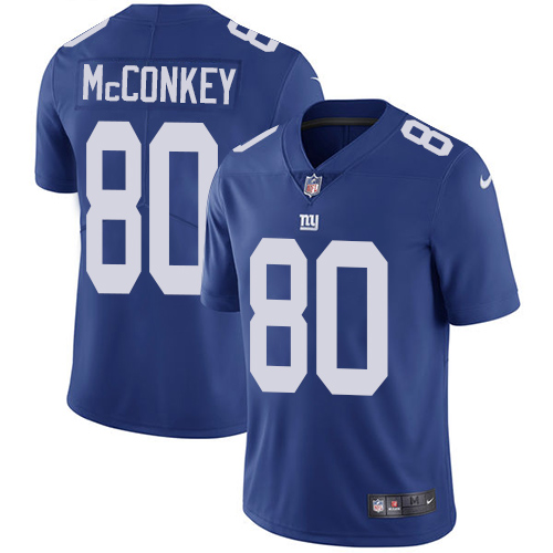 Men's Nike New York Giants #80 Phil McConkey Royal Blue Team Color Vapor Untouchable Limited Player NFL Jersey