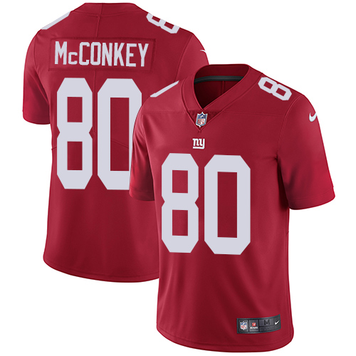 Men's Nike New York Giants #80 Phil McConkey Red Alternate Vapor Untouchable Limited Player NFL Jersey