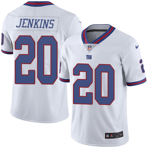 Men's Nike New York Giants #20 Janoris Jenkins Limited White Rush Vapor Untouchable NFL Jersey