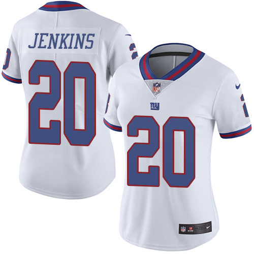 Women's Nike New York Giants #20 Janoris Jenkins Limited White Rush Vapor Untouchable NFL Jersey