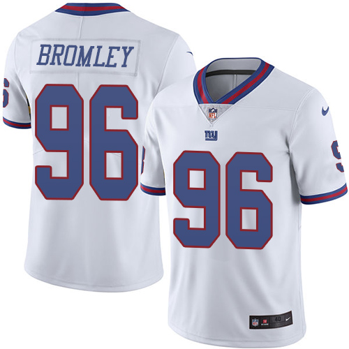 Men's Nike New York Giants #96 Jay Bromley Elite White Rush Vapor Untouchable NFL Jersey