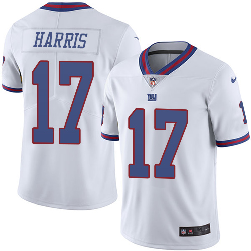 Men's Nike New York Giants #17 Dwayne Harris Limited White Rush Vapor Untouchable NFL Jersey