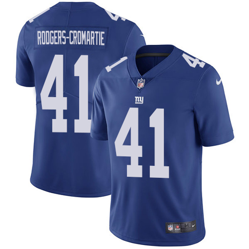 Youth Nike New York Giants #41 Dominique Rodgers-Cromartie Royal Blue Team Color Vapor Untouchable Elite Player NFL Jersey