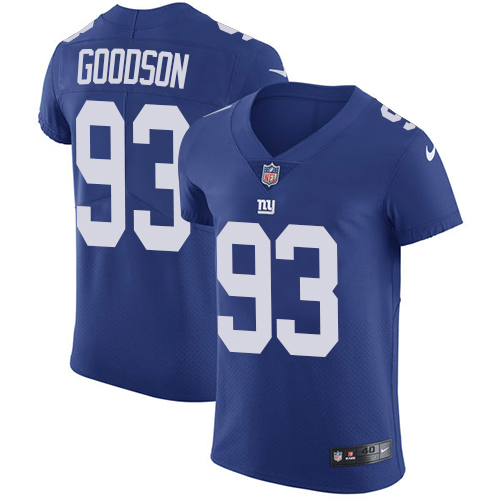 Men's Nike New York Giants #93 B.J. Goodson Royal Blue Team Color Vapor Untouchable Elite Player NFL Jersey
