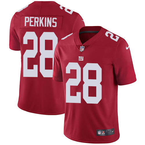 Youth Nike New York Giants #28 Paul Perkins Red Alternate Vapor Untouchable Elite Player NFL Jersey