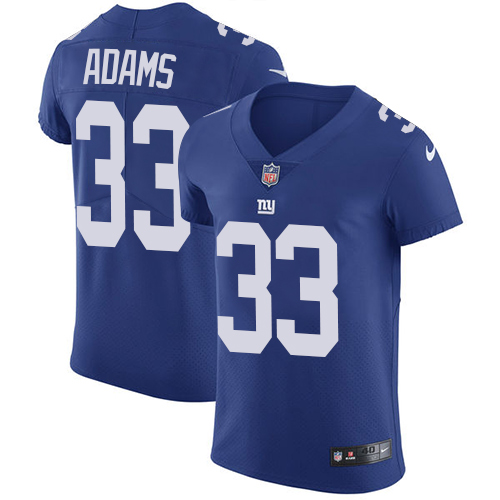 Men's Nike New York Giants #33 Andrew Adams Royal Blue Team Color Vapor Untouchable Elite Player NFL Jersey