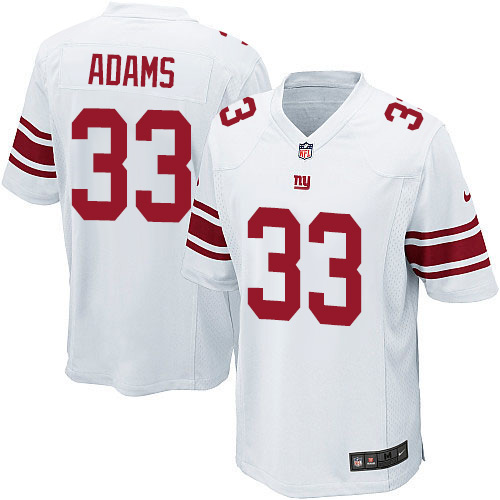 Men's Nike New York Giants #33 Andrew Adams Game White NFL Jersey