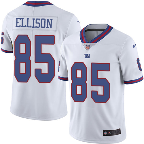 Men's Nike New York Giants #85 Rhett Ellison Elite White Rush Vapor Untouchable NFL Jersey