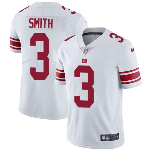 Youth Nike New York Giants #3 Geno Smith White Vapor Untouchable Elite Player NFL Jersey