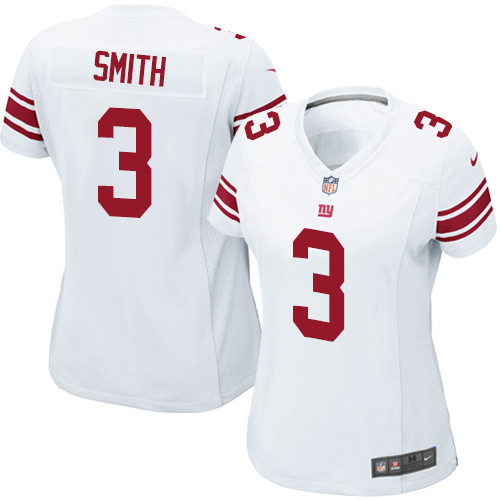 Women's Nike New York Giants #3 Geno Smith Game White NFL Jersey