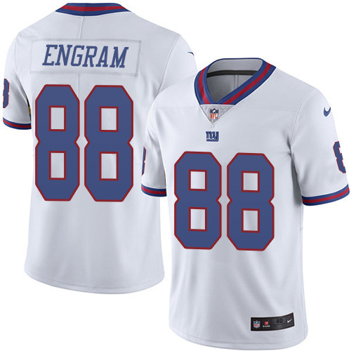 Men's Nike New York Giants #88 Evan Engram Elite White Rush Vapor Untouchable NFL Jersey