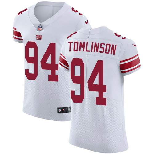 Men's Nike New York Giants #94 Dalvin Tomlinson White Vapor Untouchable Elite Player NFL Jersey