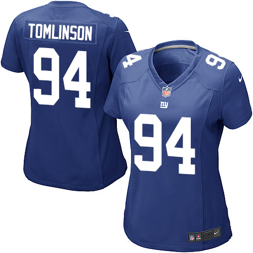 Women's Nike New York Giants #94 Dalvin Tomlinson Game Royal Blue Team Color NFL Jersey