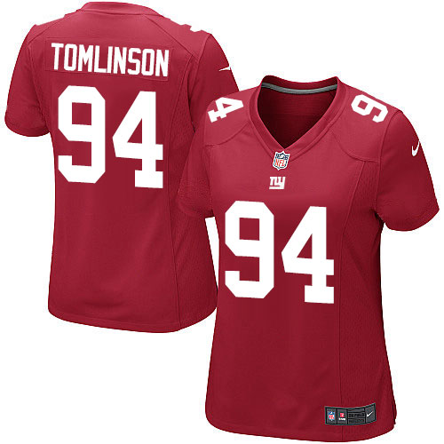 Women's Nike New York Giants #94 Dalvin Tomlinson Game Red Alternate NFL Jersey