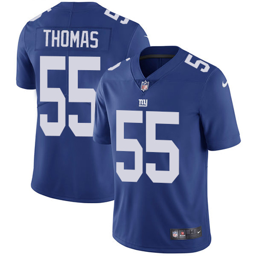 Youth Nike New York Giants #55 J.T. Thomas Royal Blue Team Color Vapor Untouchable Elite Player NFL Jersey