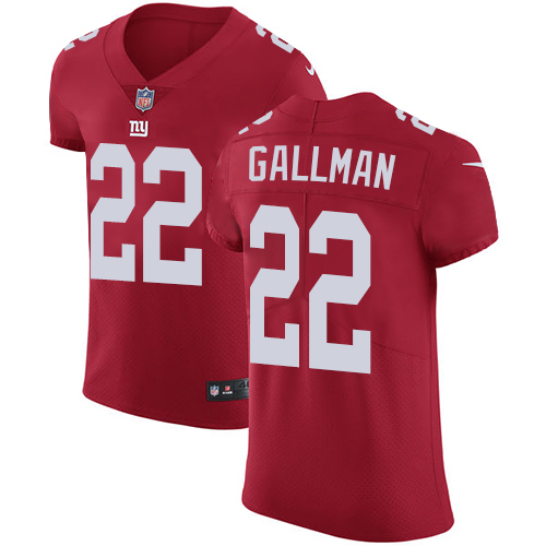 Men's Nike New York Giants #22 Wayne Gallman Red Alternate Vapor Untouchable Elite Player NFL Jersey
