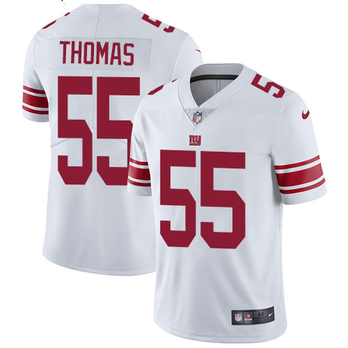 Youth Nike New York Giants #55 J.T. Thomas White Vapor Untouchable Elite Player NFL Jersey