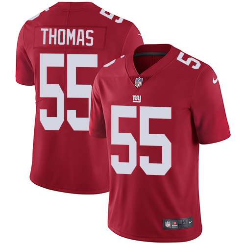 Youth Nike New York Giants #55 J.T. Thomas Red Alternate Vapor Untouchable Elite Player NFL Jersey