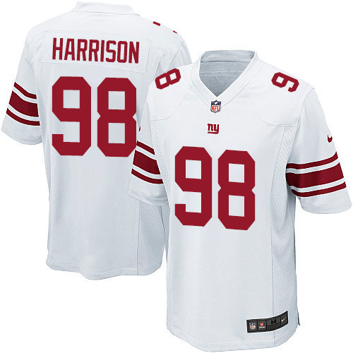 Men's Nike New York Giants #98 Damon Harrison Game White NFL Jersey