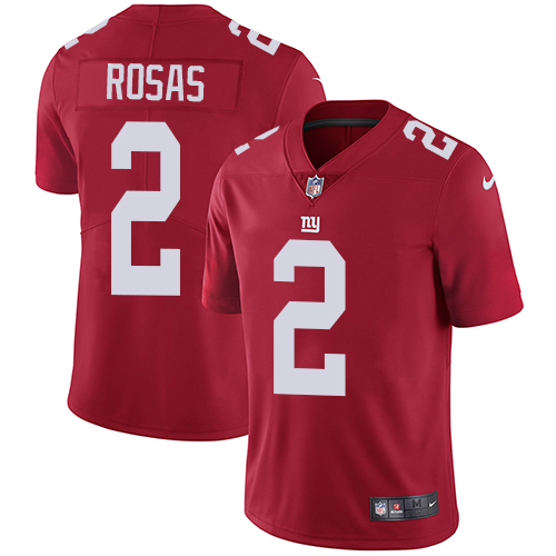 Men's Nike New York Giants #2 Aldrick Rosas Red Alternate Vapor Untouchable Limited Player NFL Jersey